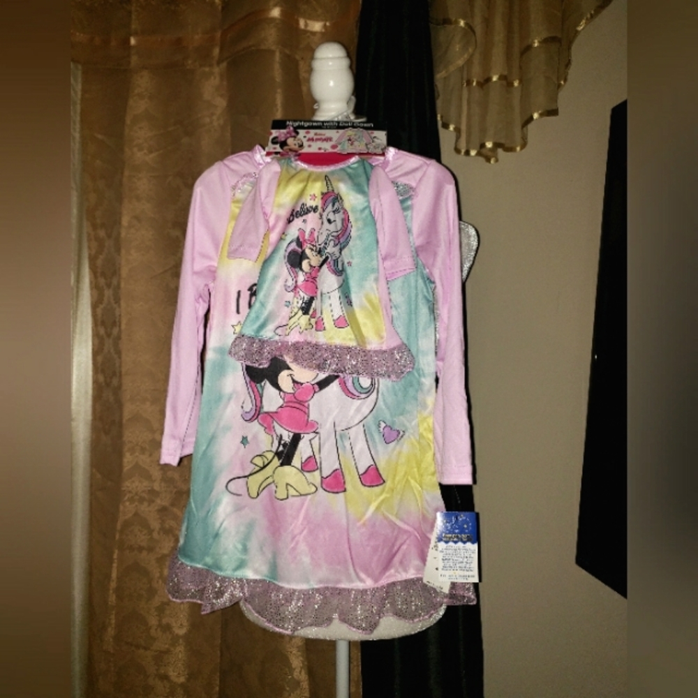 Disney Minnie Mouse Nightgowns Sz-4T Pink Mixed